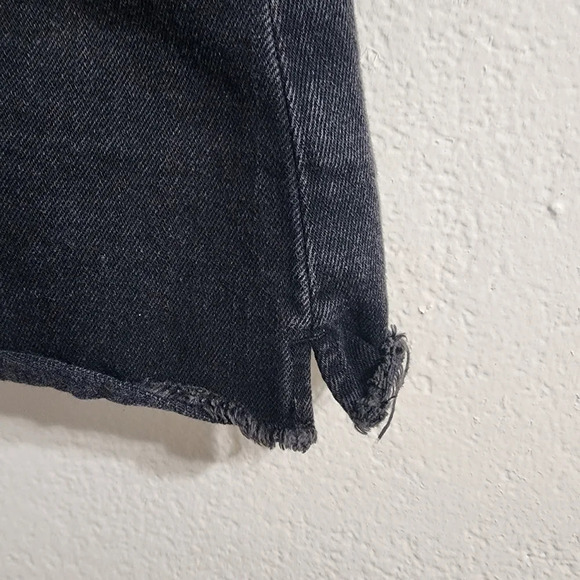 MADEWELL Washed Black McCarren Raw-Hem Jean Skirt Size 29 - Picture 3 of 7